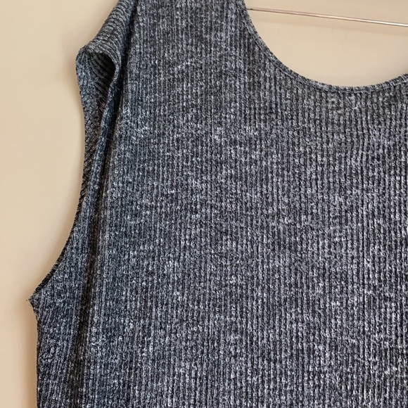 Rag & Bone Heather Gray V-Neck Tank Top faux knot size medium - Picture 2 of 7